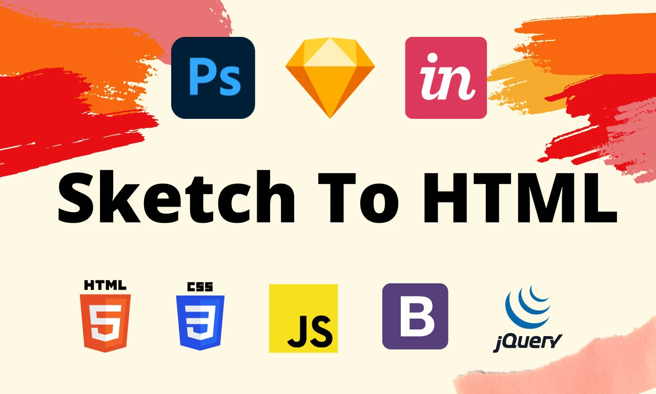 I will convert psd to html, pdf to html, sketch to html responsive